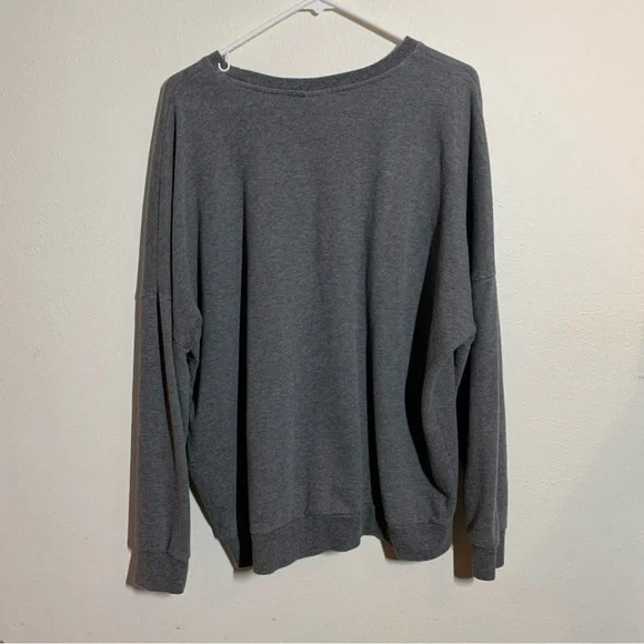 Her Universe Gray Sweater Sz 2x Pink Blue Stripes Nerf This Streetwear Skater - Picture 2 of 8